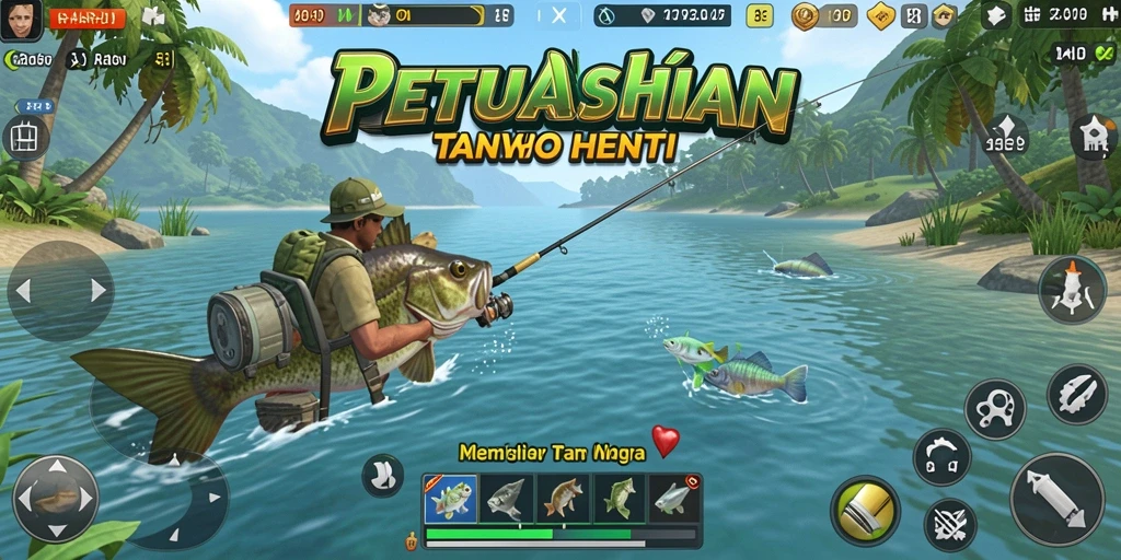 Tangkapan ikan yang epik dalam gameplay HARAPJP.