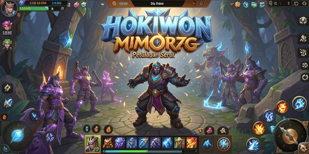 Tampilan menarik gameplay HOKIWON dalam dunia MMORPG.