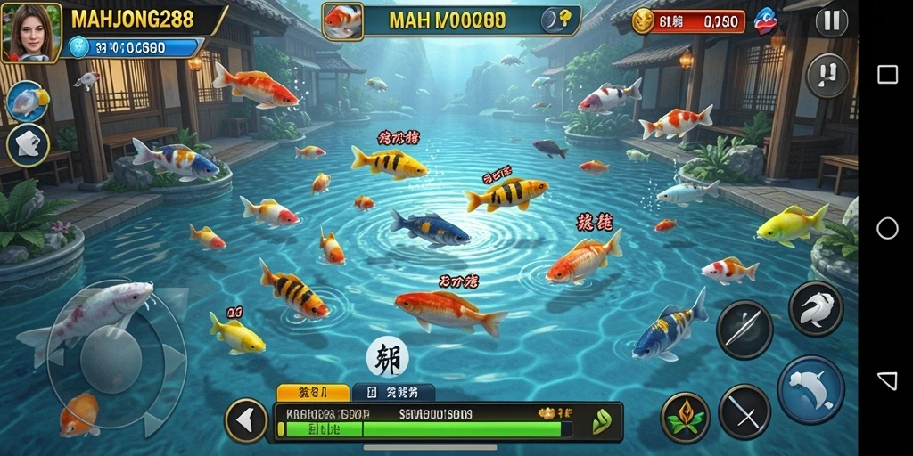 Gameplay seru Tembak Ikan di MAHJONG288.