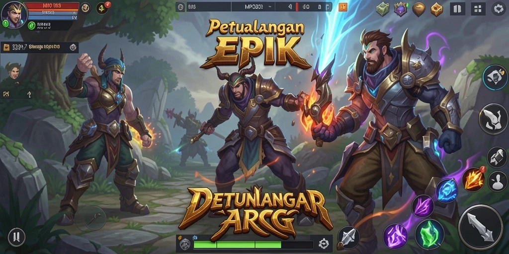 Tampilan gameplay MPO303 dengan pertarungan seru di dunia ARPG.