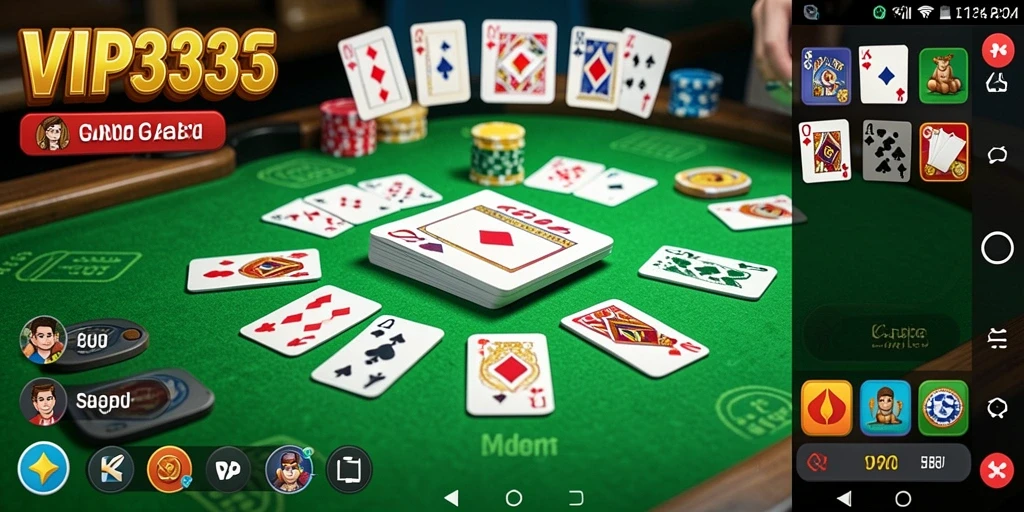 Tampilan gameplay Gaple yang seru di VIP333.